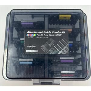 Shernbao Attachment Guide Combs Kit For A5 Type Blades Only 8 Piece Set‎